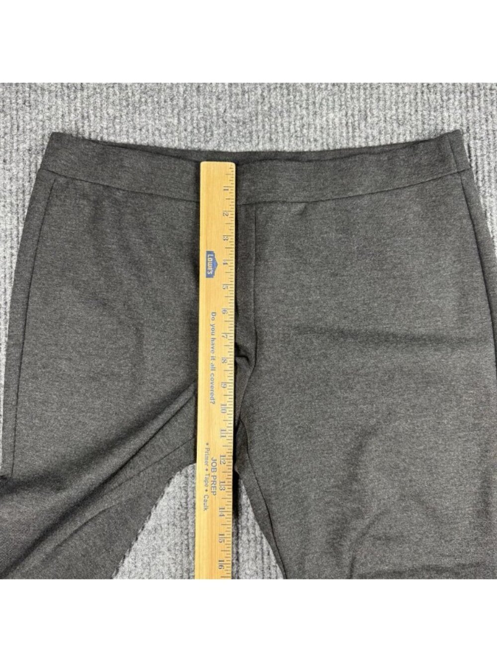Theory Shawn C2 Luxe Ponte Leggings Pants Womens XL Gray Pull On Crop Ankle EUC - Picture 8 of 10
